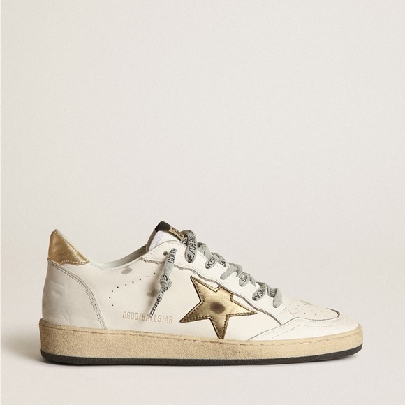 Golden Goose Shoes - Golden Goose Ball Star Sneaker Milk White Leather/Gold sz 39 New in Box